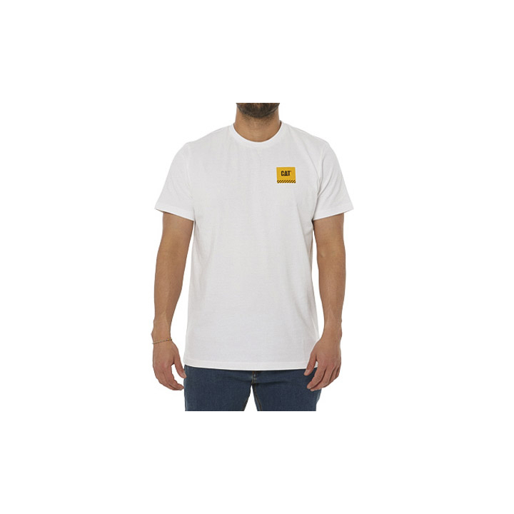 Caterpillar Work Restricted Philippines - Mens T-Shirts - White 15423OLYT